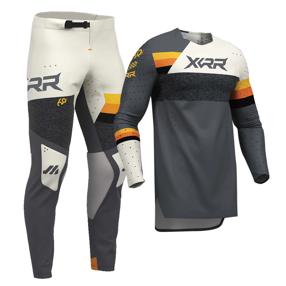 XCRR 모토크로스 저지 및 팬츠 콤보 엔듀로 오프로드 남녀 레이싱 슈트 MX MTB 다운힐 라이딩 더트 바이크 기어 세트 성인용