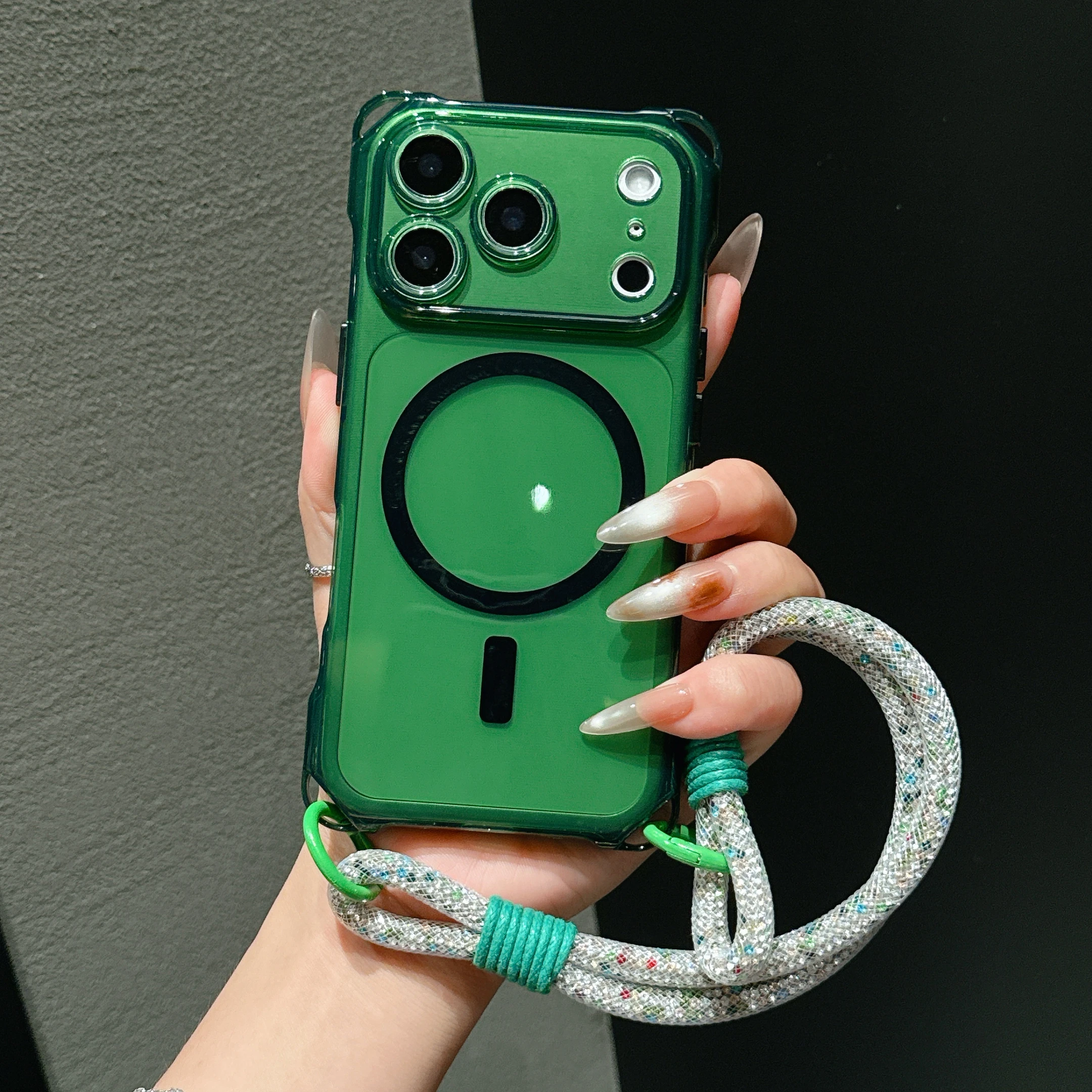 Premium Hanging Strap Phone Case - Anti-Drop, Magnetic Attachment, Superior Protection
