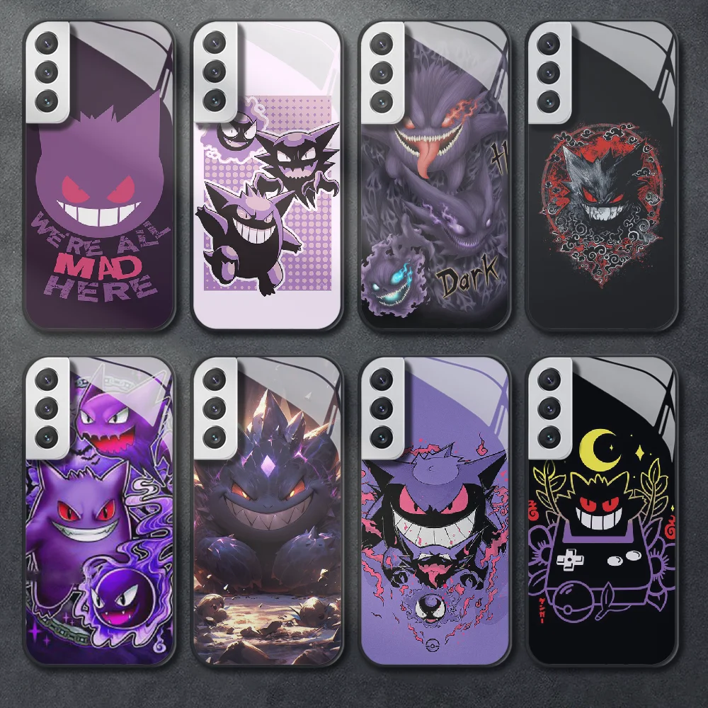 Gengar Pokemon Ghost Custodia In Vetro Temperato Per Samsung Galaxy A 12 13 14 32 33 52 53 54 71 S 20 21 Fe 22 23 Ultra Plus Cover