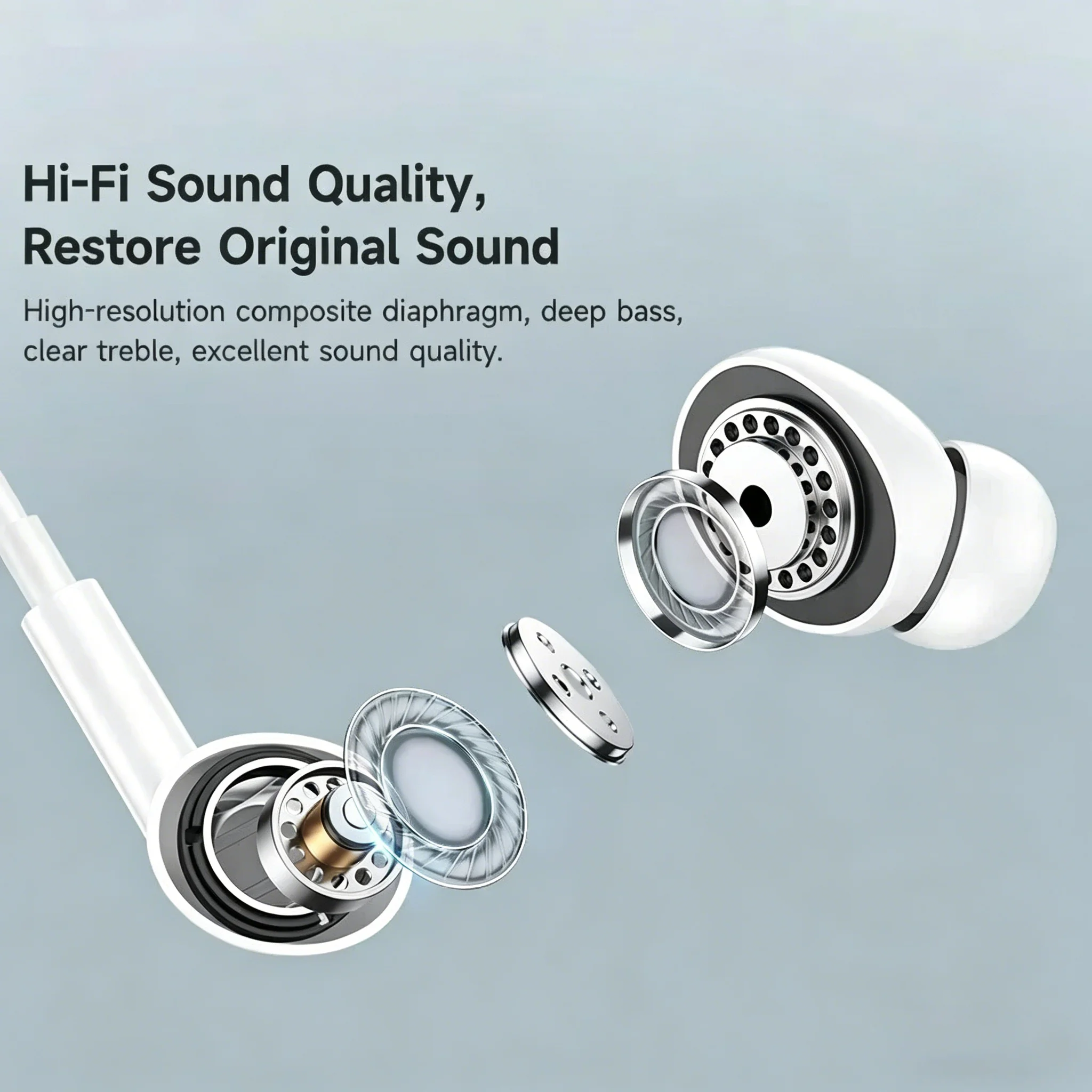 Premium Wired Earphones with USB-C, Lightning & 3.5mm Connectivity