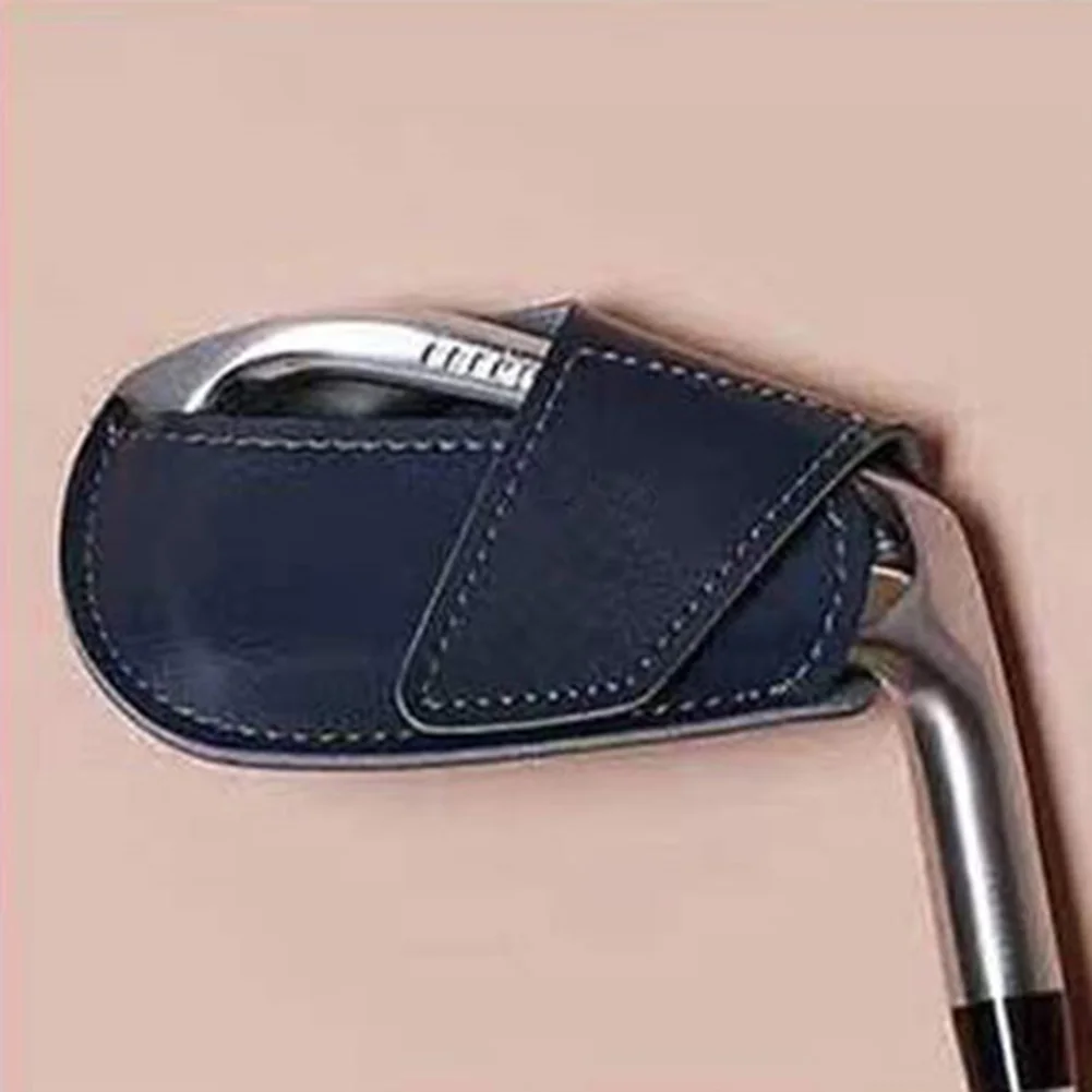 Portable Golf Headcover Golf Accessoires Lightweight Golf Head Leather Cover for Golfers