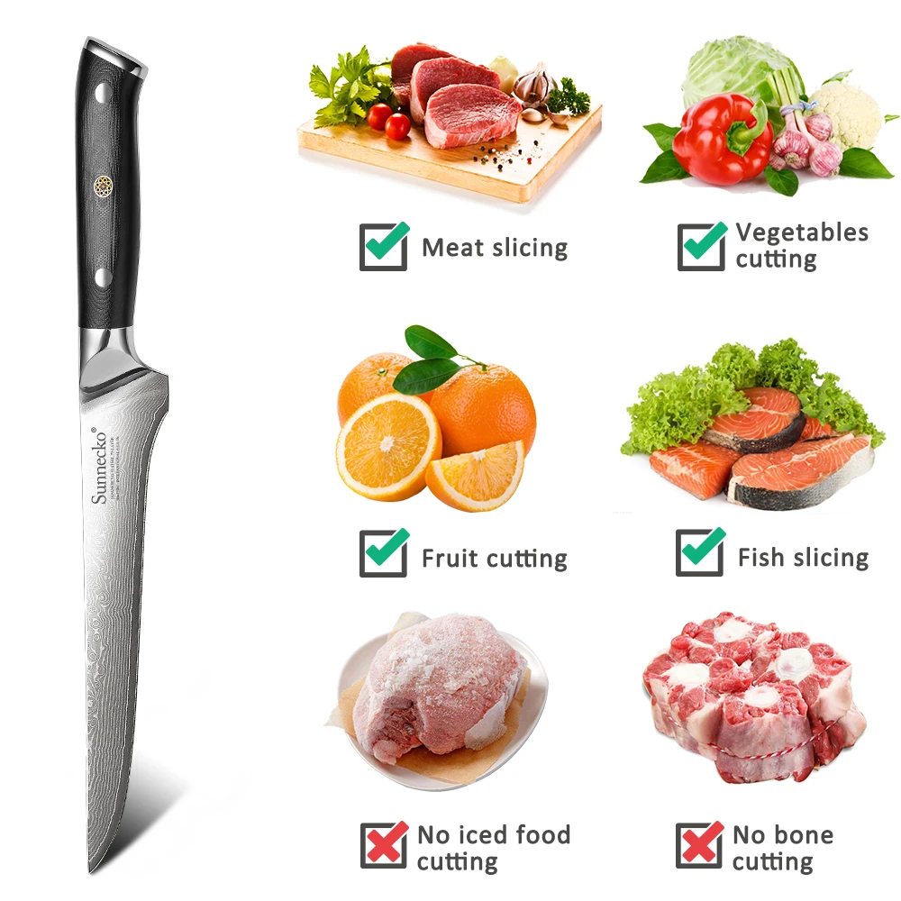 Classic 6" Inch Boning Fillet Knife Ultra Sharp Bone Slicing Knife 3