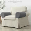 2pcs/set Solid Jacquard Stretch Sofa Arm Covers Non-Slip Durable Slipcovers for Furniture Protection Decor Sofa Armrest Cover 4