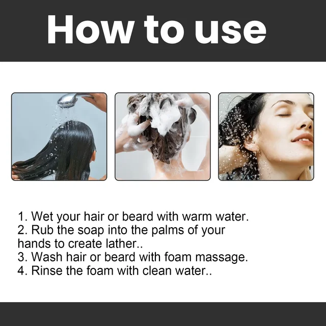 58652-bada44.png Darkening Hair Soap Deep Cleansing Blackening Beard Eyebrows Strengthen Nourish Repairing White Grey Hairs Treatment Shampoo Bar