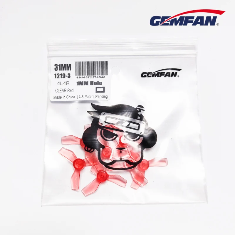 4Pairs 8pcs 1mm 3-Blade Gemfan 1219 1.2x1.9x3 31mm Hollow cup brushless motor CCW/CW propeller RC Drone airplane parts 5 4Pairs 8pcs 1mm 3-Blade Gemfan 1219 1.2x1.9x3 31mm Hollow cup brushless motor CCW/CW propeller RC Drone airplane parts - Image 5