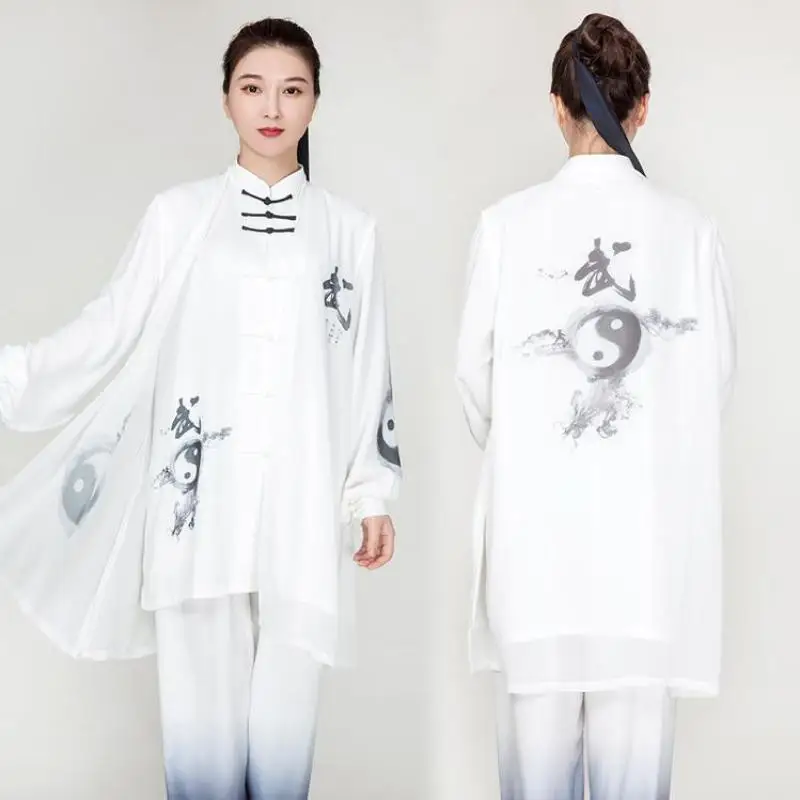 Tai Chi Clothing Chinese Traditional Costume Chinese Women Suit Women Cotton Tai Chi Suit Chinese Style Kung Fu Wushu Martial Arts Uniform Performance Jacket Pants Oriental Exercise Clothing