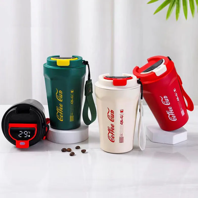 Stainless Steel Fashion Smart Coffee Cup 316 Retro Mug 400ml Large