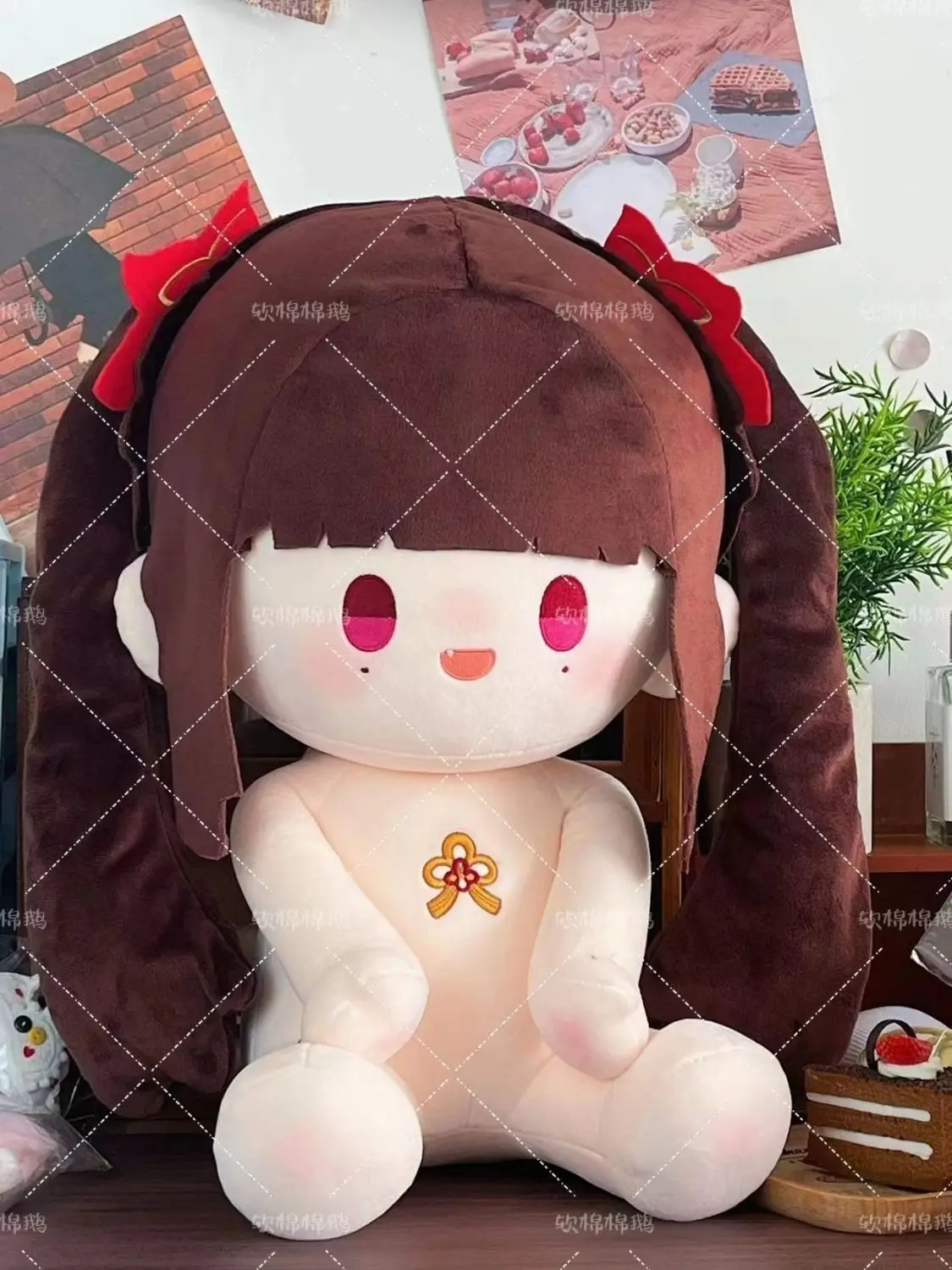 

40CM Anime Sparkle Honkai Star Rail Cosplay Soft Plush Doll Body Cartoon Dress Up Stuffed Toy Sitting Posture Pillow Kawaii Gift