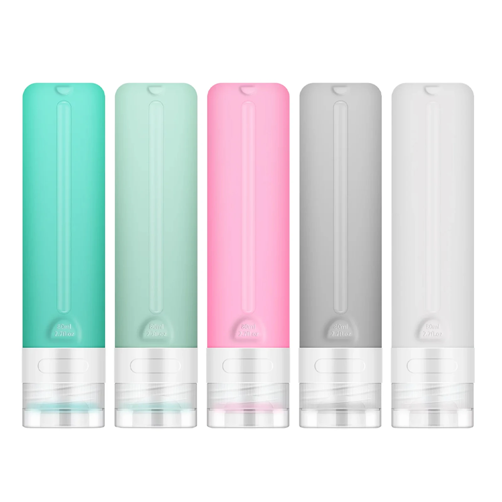 

5 шт. контейнер для шампуня, кондиционера, геля для душа, портативный дорожный набор бутылок, Сжимаемый силикон для лосьона, пустая герметичная жидкость