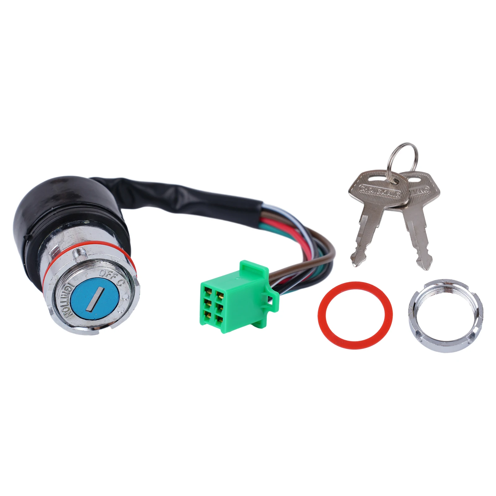 Lock Keys Set Ignition Switch Motorcycle Switch 12V 6 Wire Dirt Bike ...