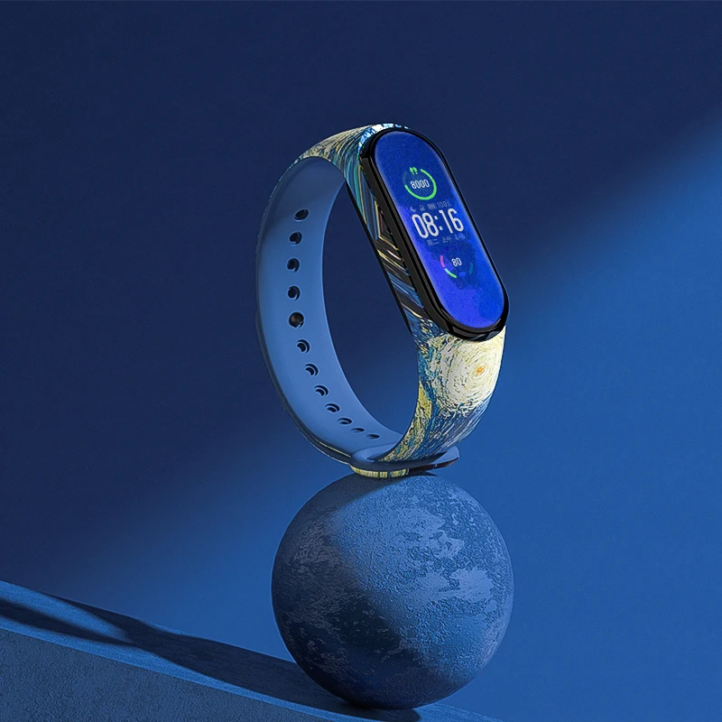 

Starry Sky Strap For Xiaomi Miband 7 Bracelet Silicone Band Miband 3 Miband 4 Miband 5 Miband 6 Watch Correa For Miband 6 5 4 3
