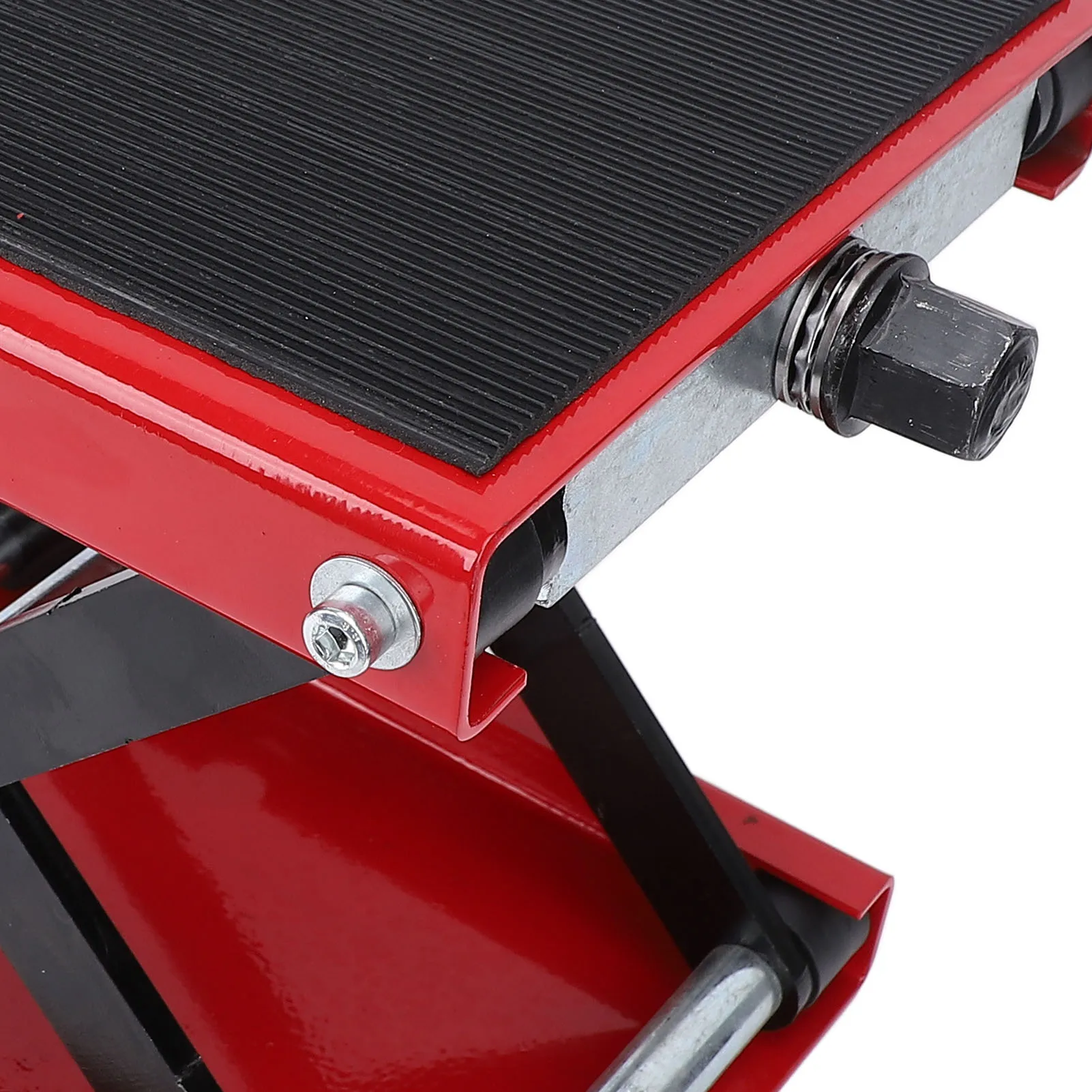 Motorcycle Jack Motorcycle Lift Scissor Jack 3.35 to 13.39in Adjustable Height Foldable 500kg Capacity Motorbike Jack Stand