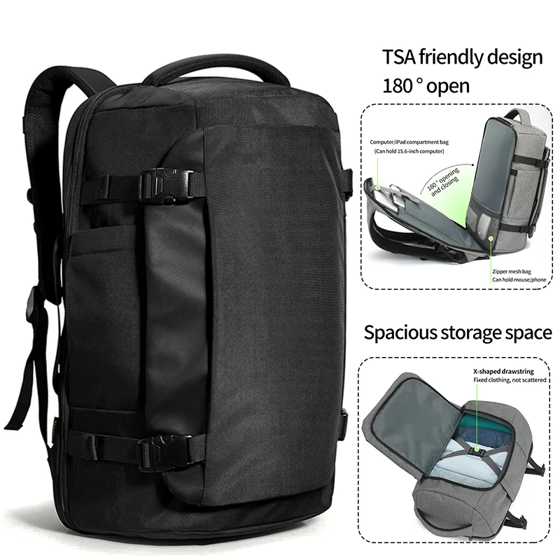 Travel Backpack For Women Men,Carry On Backpack,Hiking Backpack Waterproof Outdoor Sports Rucksack Casual Daypack Travel Essenti