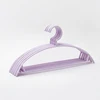 10PCS Plastic Hanger Wide Shoulder Clothes Hanger 42CM Length Simple Style Storage Using Black White PP Coat Round Hanger 4