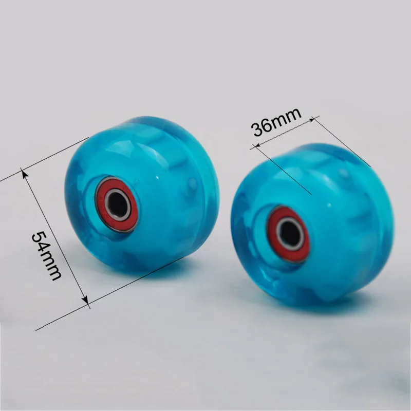 Roller Skating Wheels 54mm Durable PU Skateboard Glow Wheels High Elasticity