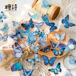 40Pcs Vintage Butterfly Stickers Set For Album Journals Planner Laptops DIY Stationery Aesthetic Sticker Custom Your Own Logo