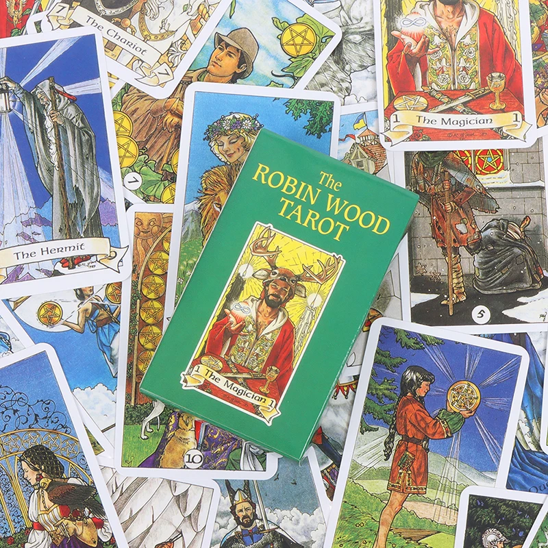 Фото The Robin Wood Tarot, карты с изображением оракула, искусственное предсказание, настольная игра, бумага для покера, 78 шт. №4