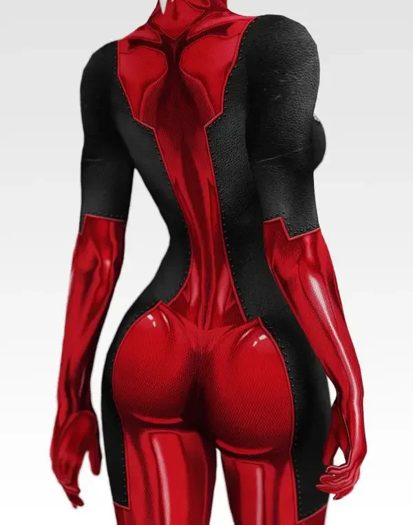 Marvel-Inspired Deadpool Spandex Bodysuit Cosplay Costume for Women