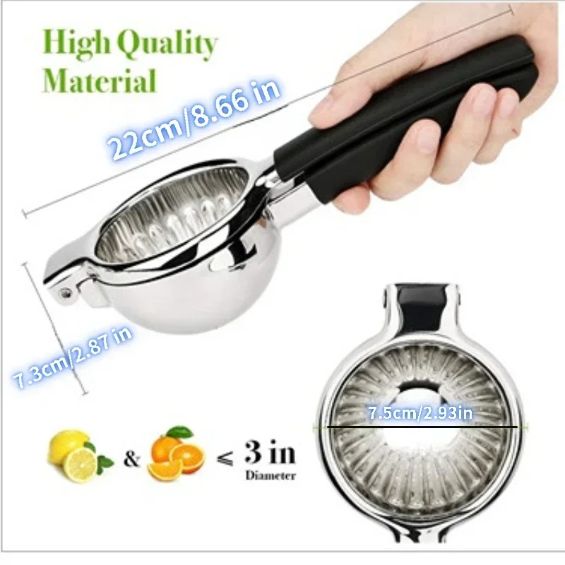 Stainless Steel Lemon Fruits Squeezer fruit juicer lemon squeezer juice squeezer Multifunction Orange Juicer Manual Juice Squeezer Hand Pressure Juicer Kitchen Fruit Tools