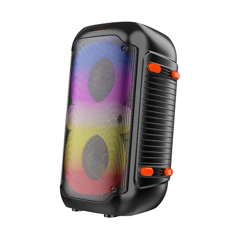 JQS 4402 Altavoz 휴대용 청중 블루투스 스피커, 분위기 조명, 휴대용 블루투스 사운드 시스템, 야외 캠핑 홈 TV TF