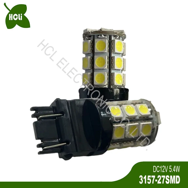 

High quality 12V T25 3156 3157 P27W/7W P27W Car Led Stoplights Rear Fog Lamp Parking Brake Tail Light Bulb free shipping 2pcs