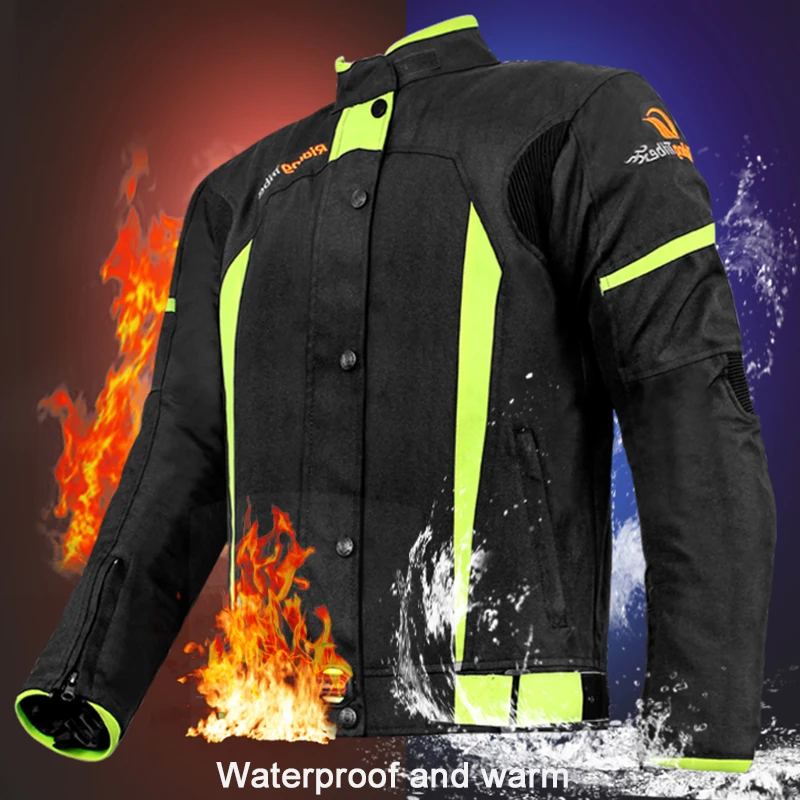 Winter Motorcycle Jackets Pants Trousers moto Waterproof Jackets Suits Men's and female's Reflect Racing 5XL plug size