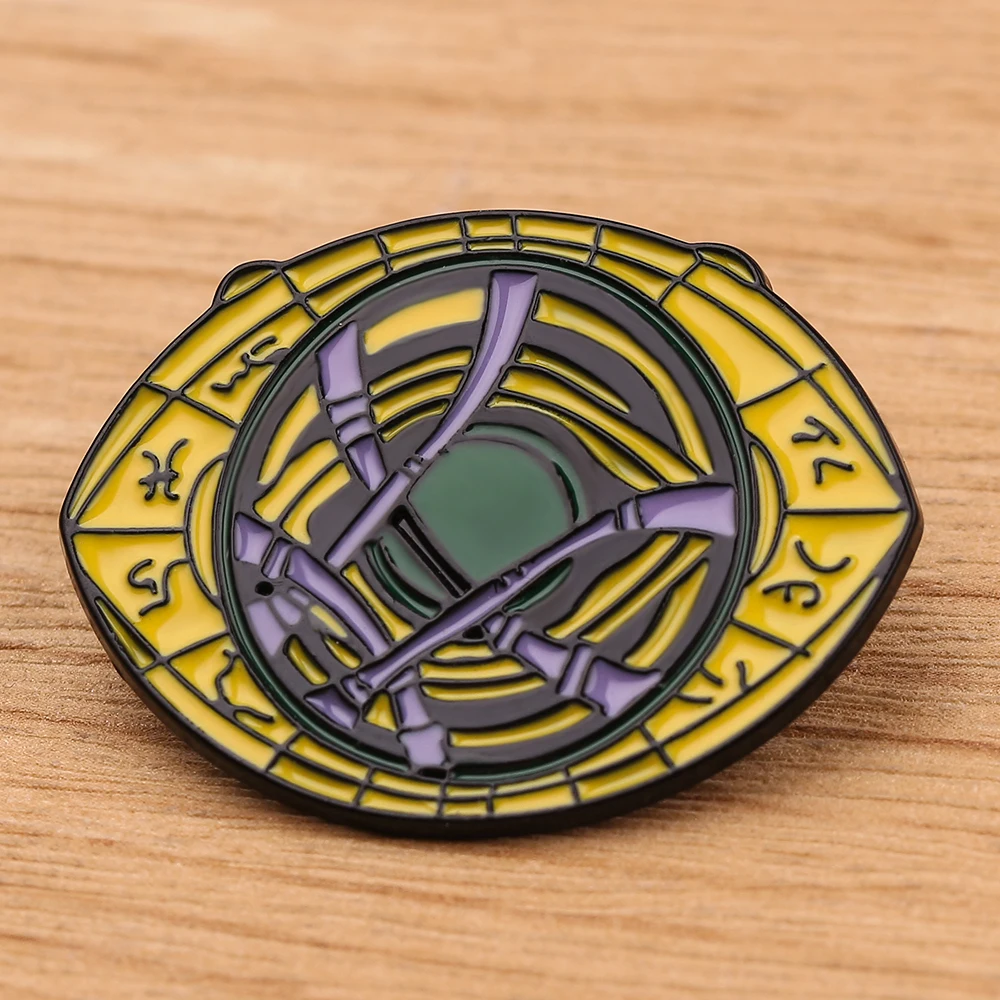 Marvel Superhero Doctor Strange Eye Of Agamotto Spilla Distintivo Spille Smaltate Accessori Per Gioielli Di Moda Regali