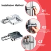 1/2 PCS Bathroom Shelf Without Drilling Bathroom Shelf Shower Organiser With Shower Stand Shampoo Holder Shower Shelf Bathroom A 6