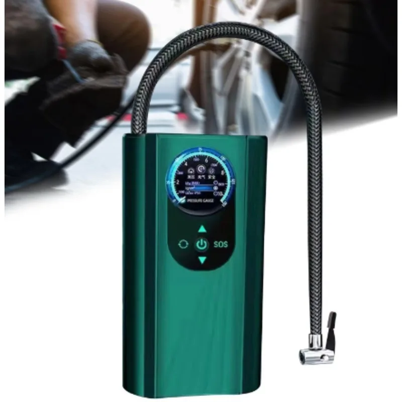 Electric Air Compressor Quick Inflating 12V Handheld Air Pump High Precision Motorcycle Tyre Inflator for Motorbike 