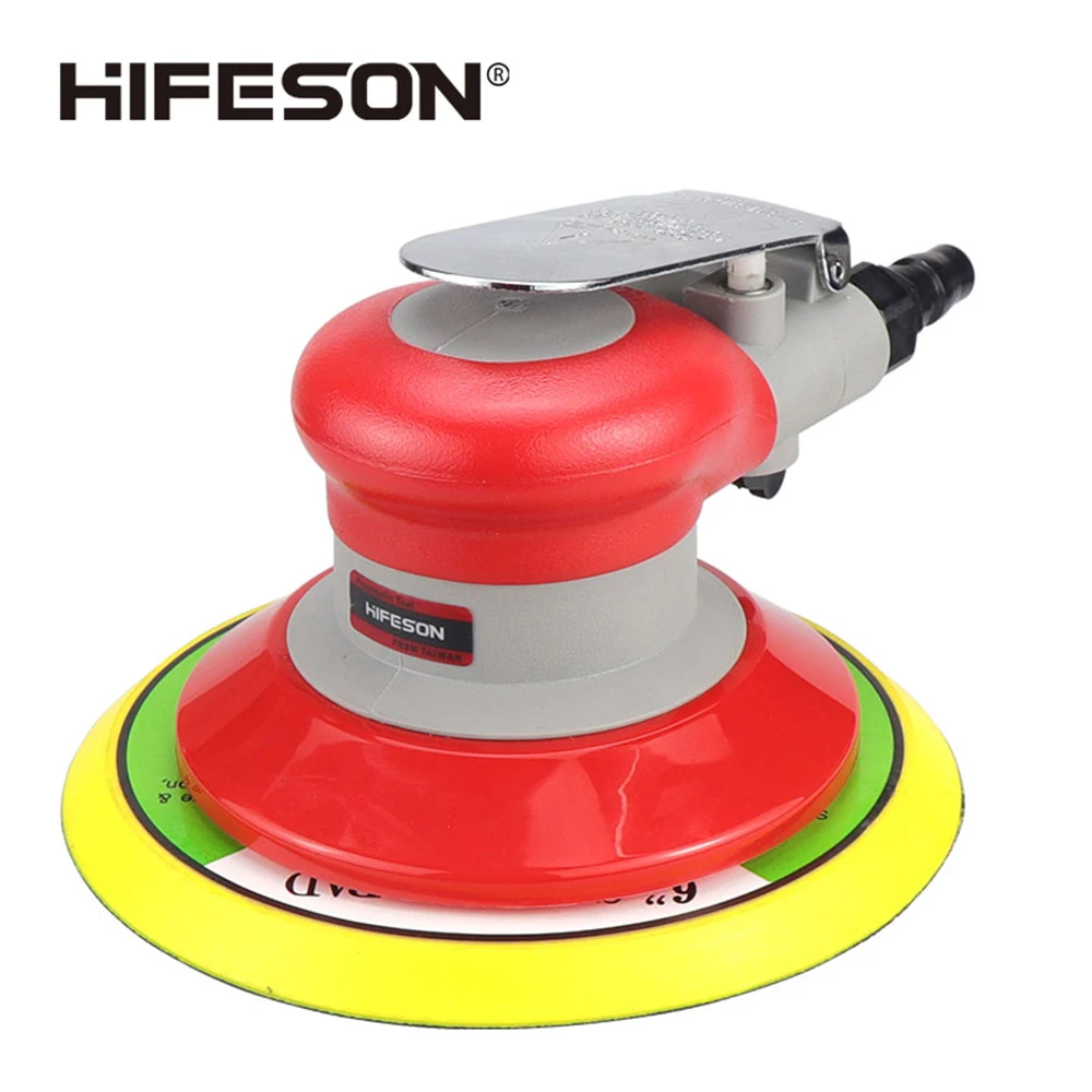 HIFESON 5/6 inch Pneumatic Sander Air Sander Sanding Machine Polisher Tool 125mm/150mm Air Power Sander 2