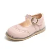 2024 Spring Autumn Kids Soft Leather Shoes For Girl School Party Buckle Strap Girls Shoes 5