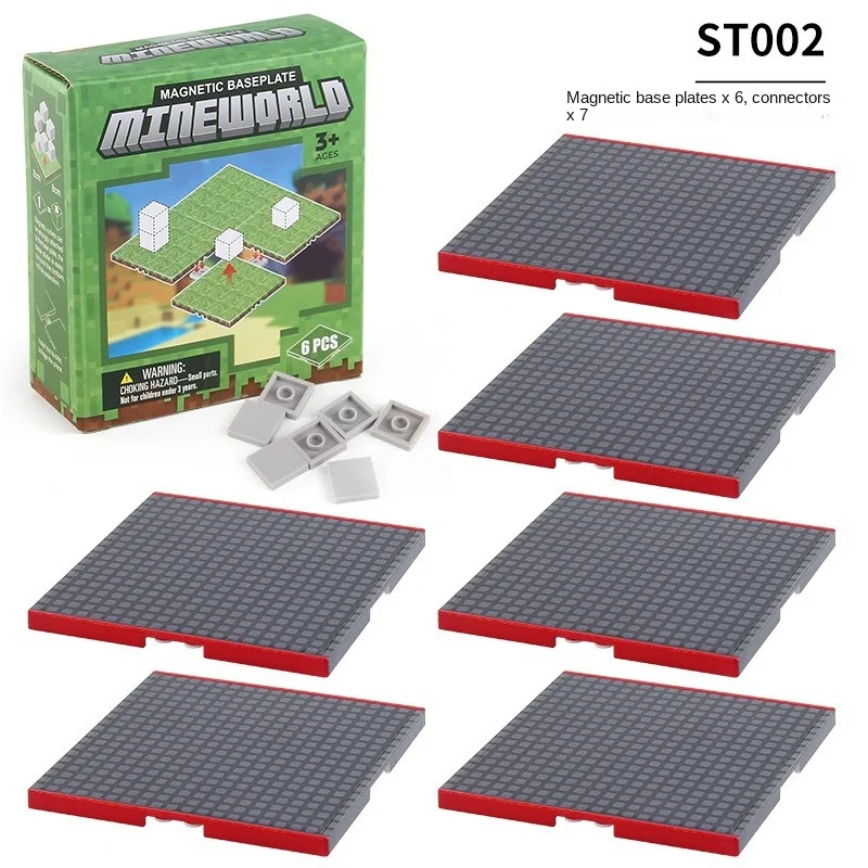 Magnetic Building Blocks Toy Set with Variety Baseplates