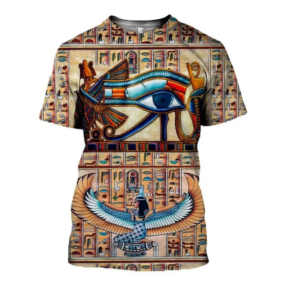 

Ancient Egyptian Goddess Pharaoh Goddess 3D Printing Short Sleeve T-Shirt Men's Women's Unisex Fashion Men's Tops