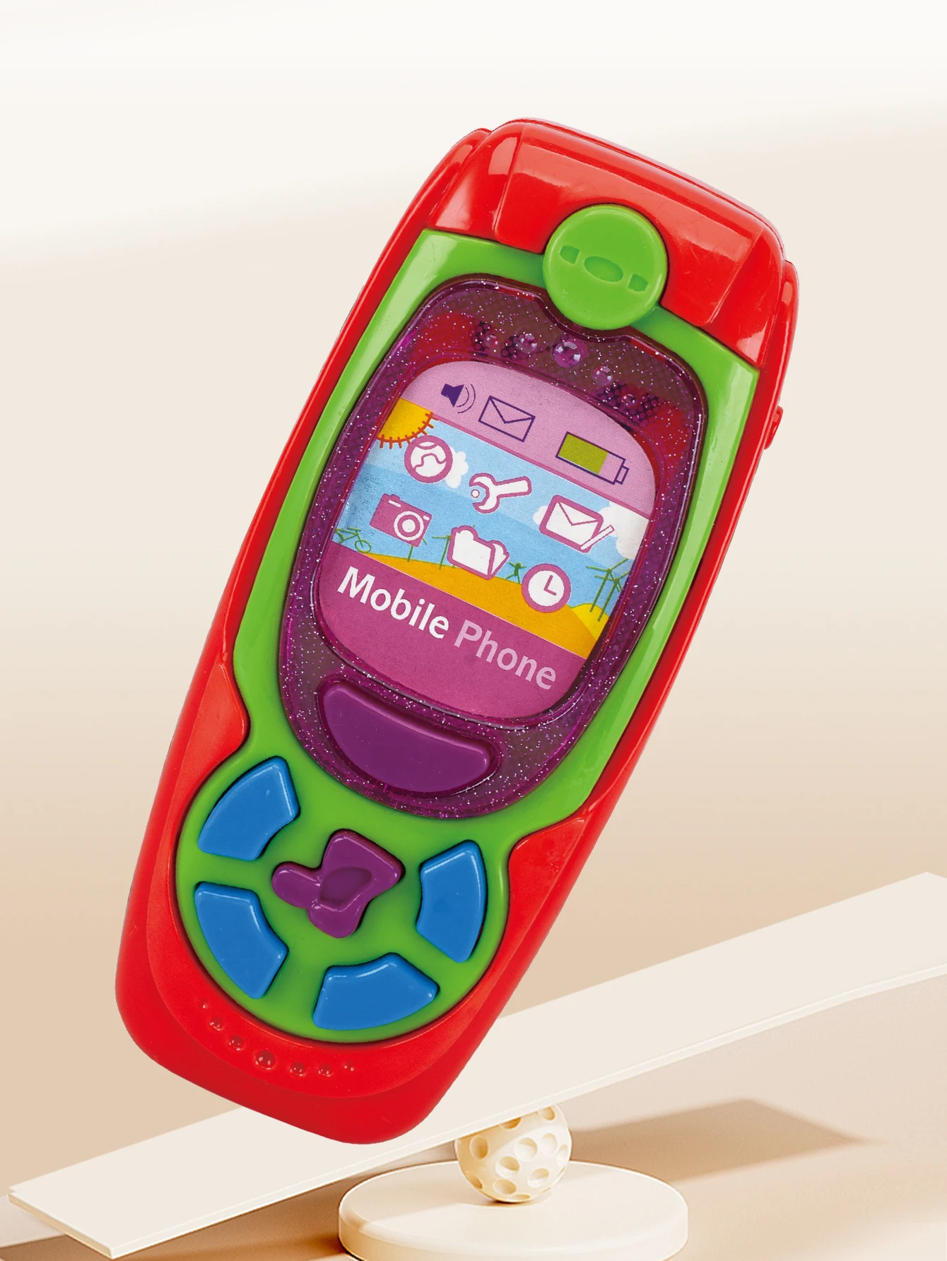 Musical Toy Phone for Kids - Interactive Educational Play with Lights and Sound