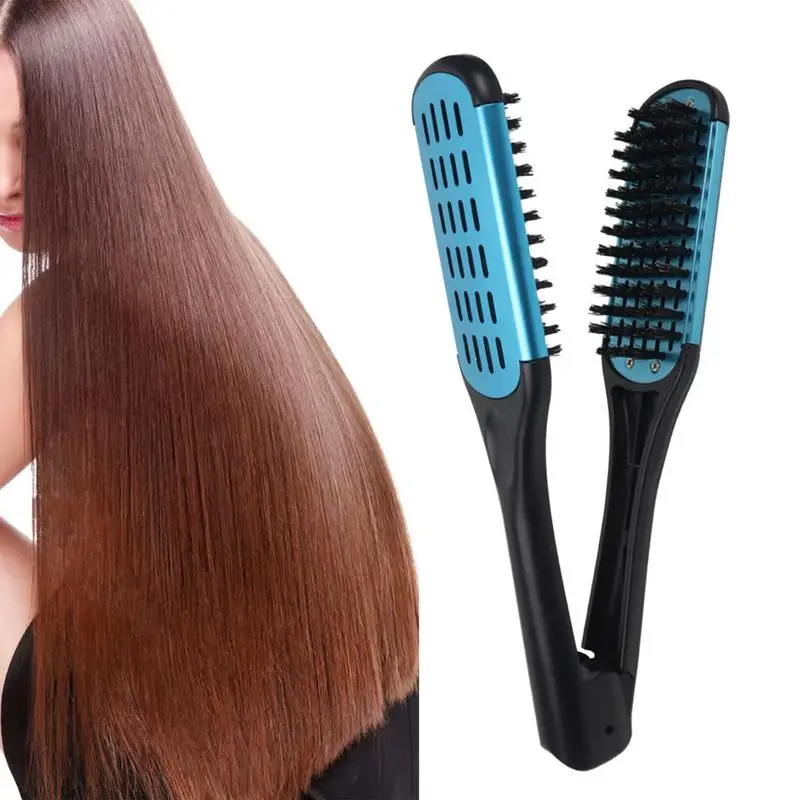 Straightening Comb Hair Brush Straightener Comb Sided Brush Hair Straightener Hot Sale Mini Straightener For Barber professional hairens twinpower double sided hair straightener comb for hair suitable for all hair types lcd display fast warming easy to use