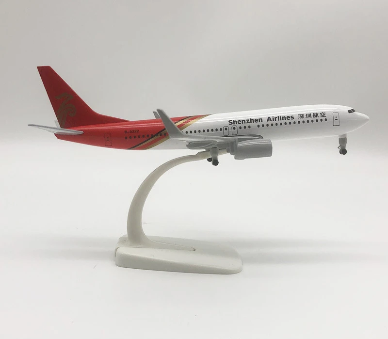 

1:350 Shenzhen Airlines B737 Aircraft Model, Metal Simulation Passenger Aircraft, Alloy Static Decoration Airplane Model