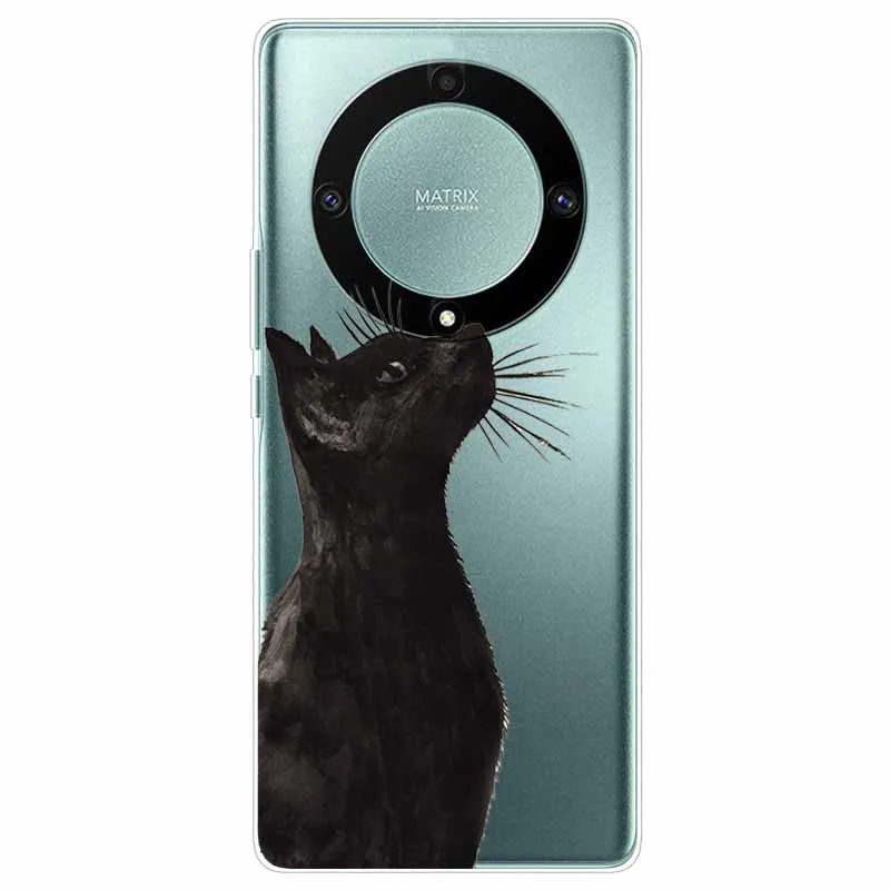 Transparent Cute Soft Silicone TPU Phone Case for Honor Magic 6 Lite 5G - Clear Protective Cover