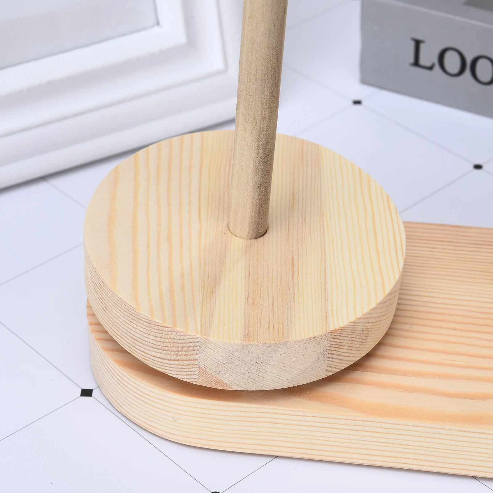 Yarn Holder Wooden Spinning Knitting Tools Beginner Crochet Accessories  Stand Sewing Thread Spool Wool Ball Winder Rotation - AliExpress