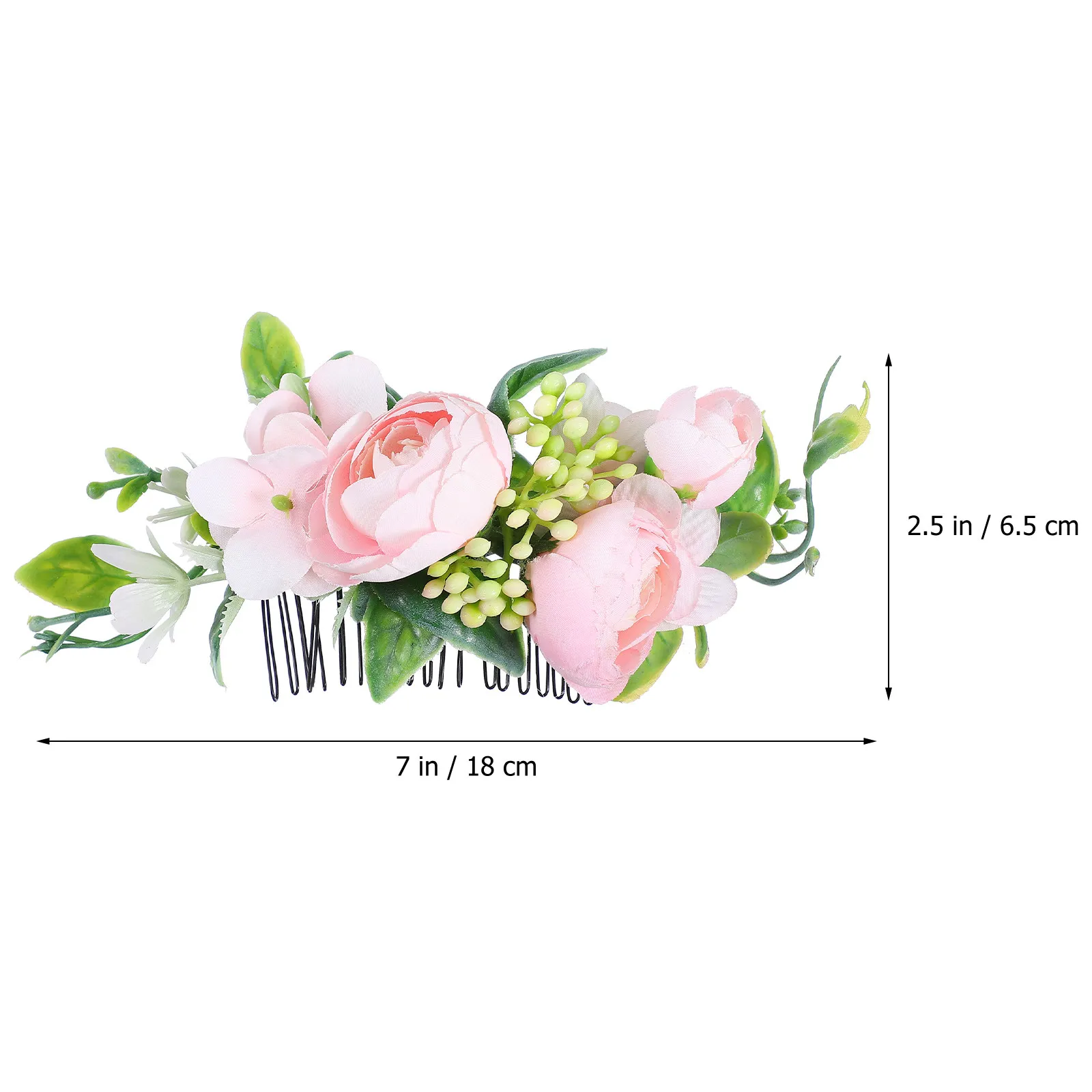 1Pcs 우아한 꽃 머리 빗 신부 웨딩 머리 장식 연회 생일 파티를위한 세련된 섬세한 디자인 헤어 액세서리