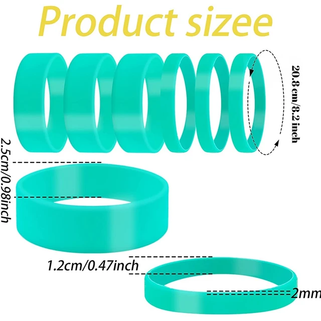  12Pcs Silicone Bands For Sublimation Tumbler Heat Resistant  Sublimation Paper Holder Ring Bands Prevent Ghosting Sublimation  Tight-Fitting Heat-Resistant For Tumbler Sublimation Accessories