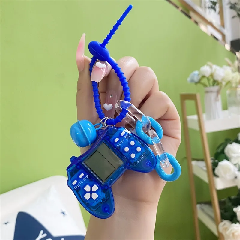1 Pcs Creative Retro Mini Tetris Gamepad Key Chain Children's Fun Toy Gift Small Pendant Important Holiday Gift 6