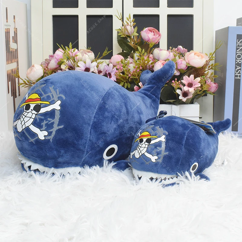 ONE PIECE Peluches Laboon Plush Doll 15CM 25CM The Straw Hat Pirates Sign Whale Island Stuffed Toy High Quality Fashion Gift fashion print baby straw hat korea style kids bucket hats summer bow girls boys straw caps kids beach caps