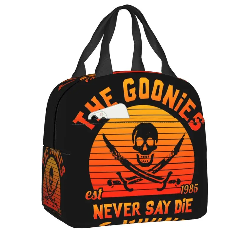 

The Goonies Never Say Die Insulated Lunch Bags Sloth Chunk Fratelli Skull Pirate Waterproof Thermal Cooler Lunch Box Women Kids