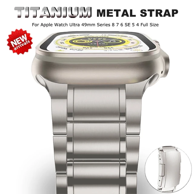 Titanium Bracelet Apple Watch Ultra 49mm  Straps Apple Watch Ultra 49mm  Titanium - Watchbands - Aliexpress