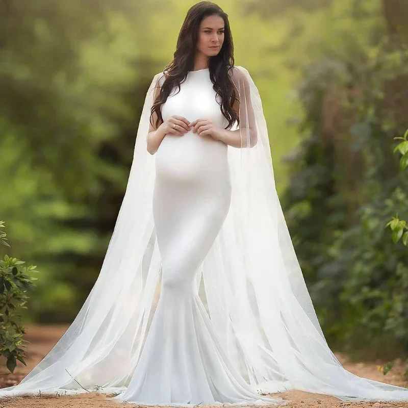 vestido-longo-para-maternidade-com-capa-de-malha-vestido-maxi-para-gestantes-aderecos-finos-para-fotografia-de-gravidez-vestidos-para-sessao-fotografica