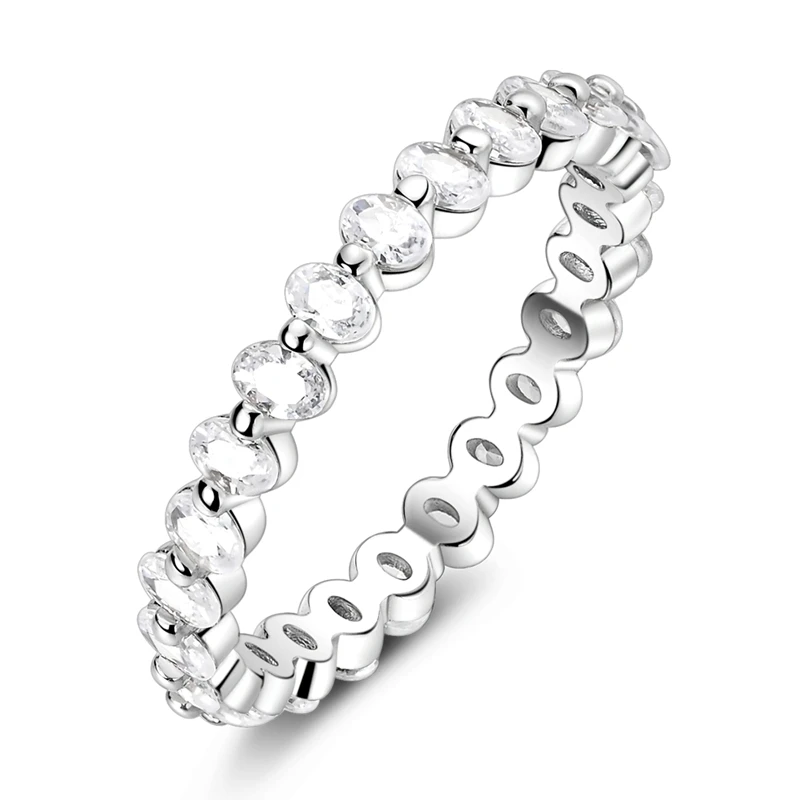 925 Silver Double Heart Zircon Ring Finger Wedding Ring DIY Women Fine Jewelry Gift Valentine's Day Silver heart ring,Silver rings,Silver ring,Wedding rings