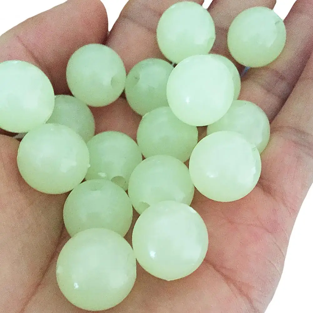 for Fishing Bright-colored Plastic 100Pcs/Bag Multi-use Luminous Beads  Night for Fishing