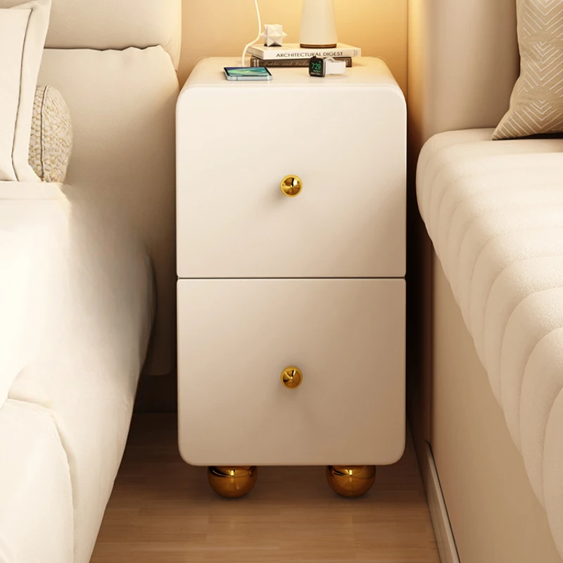 디자인 침대 옆 나이트 스탠드 캐비닛, 좁은 북유럽 테이블 룸 침대 디자인, 작은 야간 서랍 책상, Sengebord 침실 보관 