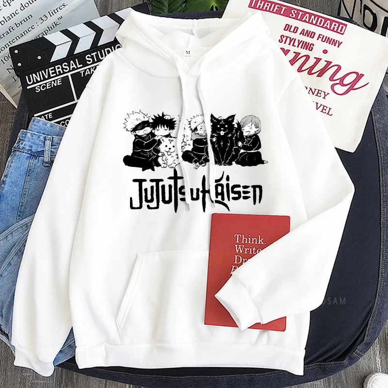 Japan Anime Jujutsu Kaisen Satoru Gojo Printed Hooded Men Women Patchwork Hoodies Plus Size Sweatshirt Harajuku Manga Streetwear 5