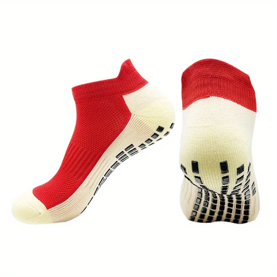 1 Pairs /5 Pairs of Multi-color New Men's and Women's Non-slip Football Socks Breathable Running Yoga Socks Hiking Sports Socks